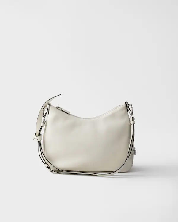 Bolso de cuero Prada Fold mediano