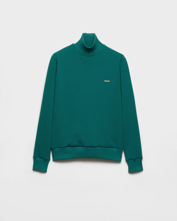 Sudadera de tejido técnico con cuello alto