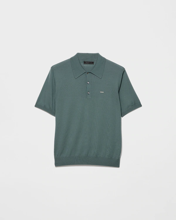 Camiseta polo de lana fina