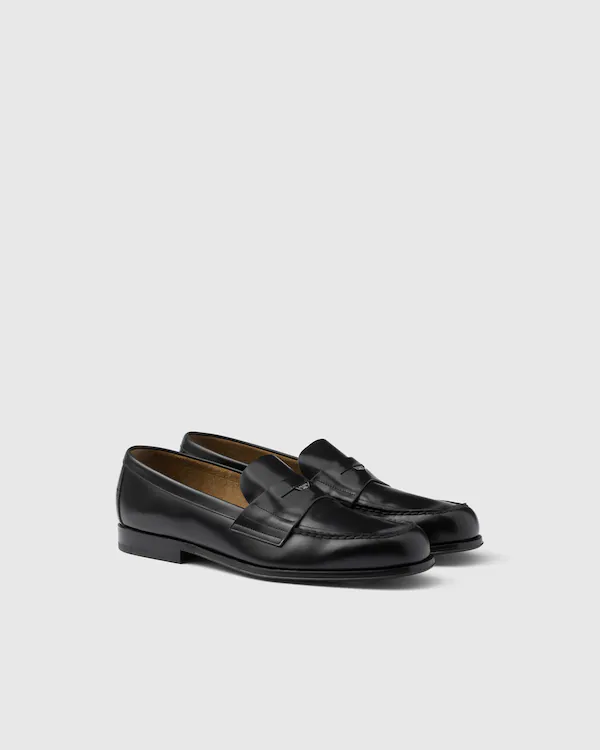 Mocasines de cuero cepillado