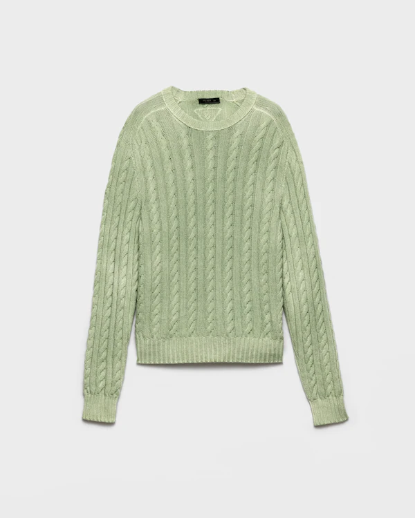 Sudadera de lana y cachemira con cuello redondo
