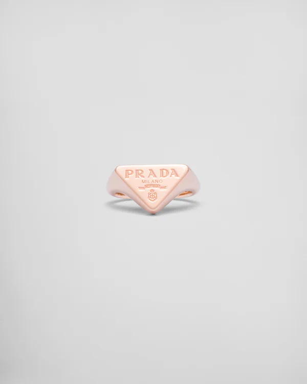 Anillo de signet de oro eterno en oro rosa