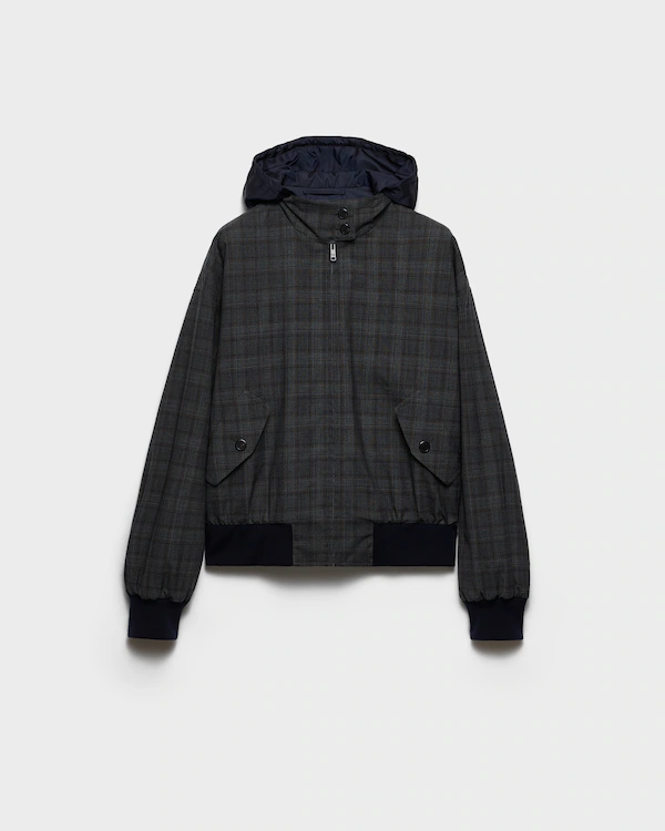 Chaqueta de lana con cuadros Prince of Wales