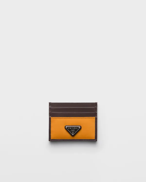 Porta tarjetas Prada Speedrock de Re-Nylon y cuero