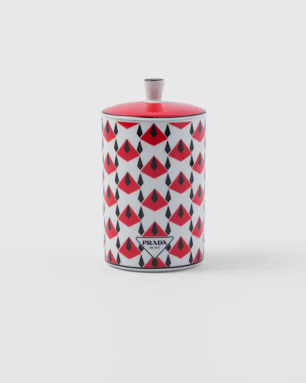 Vela aromática de porcelana - Rojo Viena