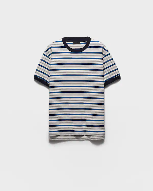 Camiseta de algodón con rayas
