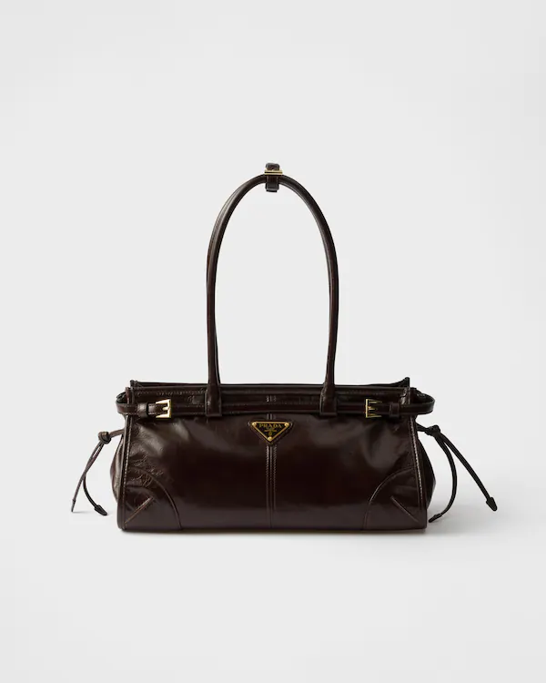 Bolso de mano de cuero Prada Bonnie mediano