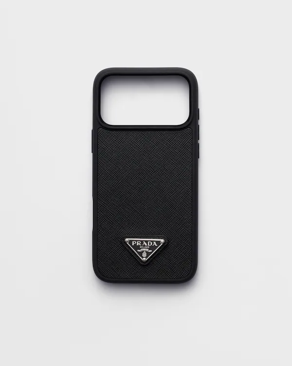 Funda de cuero Saffiano para iPhone 17 Pro Max