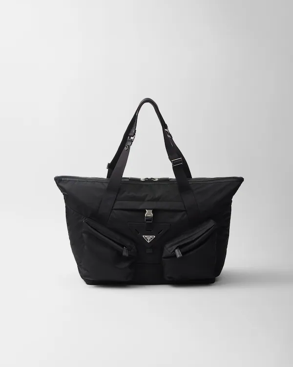 Bolso de viaje de Re-Nylon y cuero