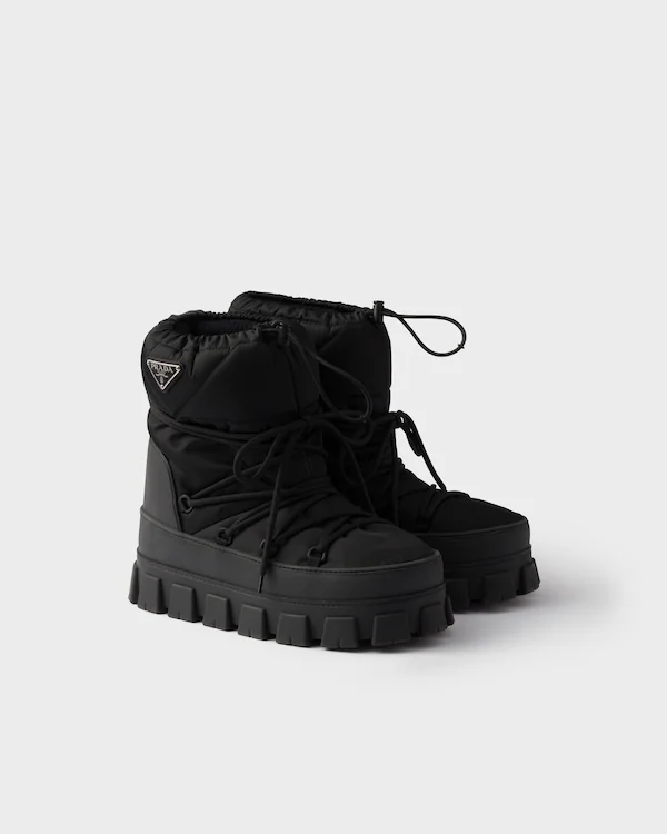 Botas de esquí de gabardina re-nylon