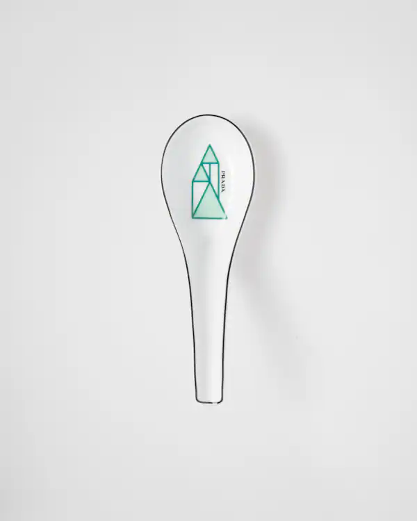 Juego de dos cucharas de porcelana - Verde Viena