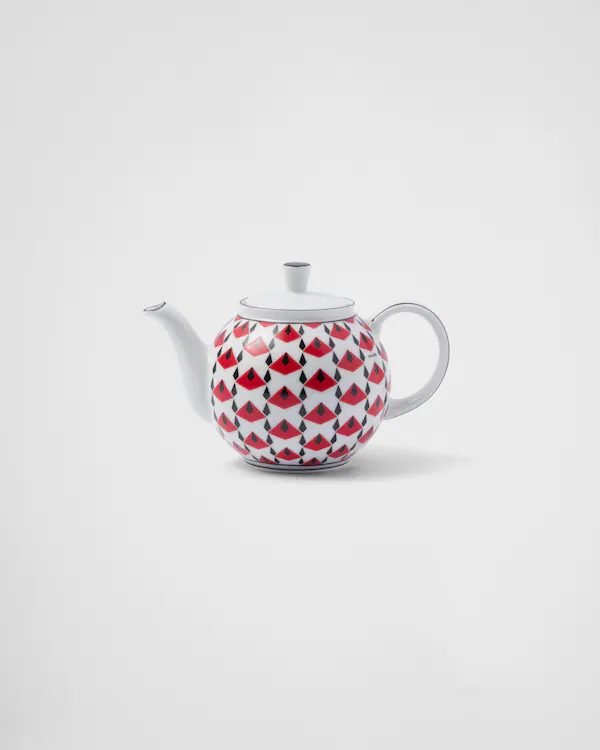 Tetera de porcelana - Rojo Viena