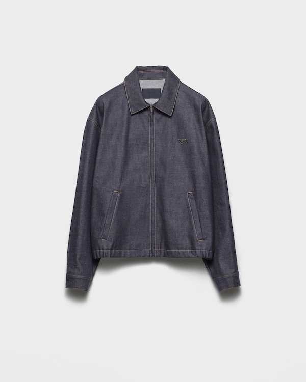 Chaqueta blousón de mezclilla