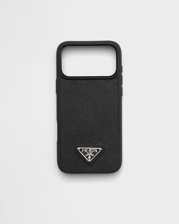Funda de cuero Saffiano para iPhone 17 Pro Max