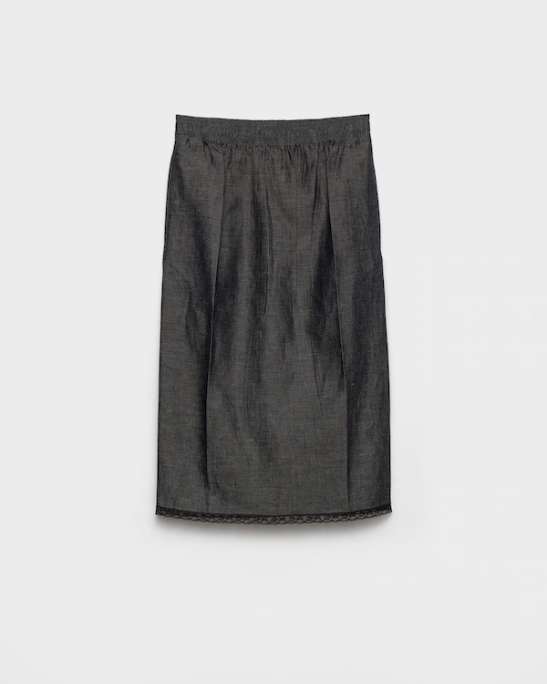 Falda chambray