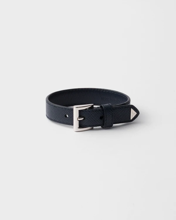 Pulsera de cuero Saffiano