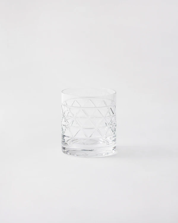 Vaso de cristal - Triángulos