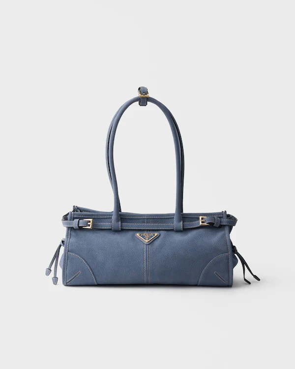 Bolso de mano Prada Bonnie de cuero nubuck mediano
