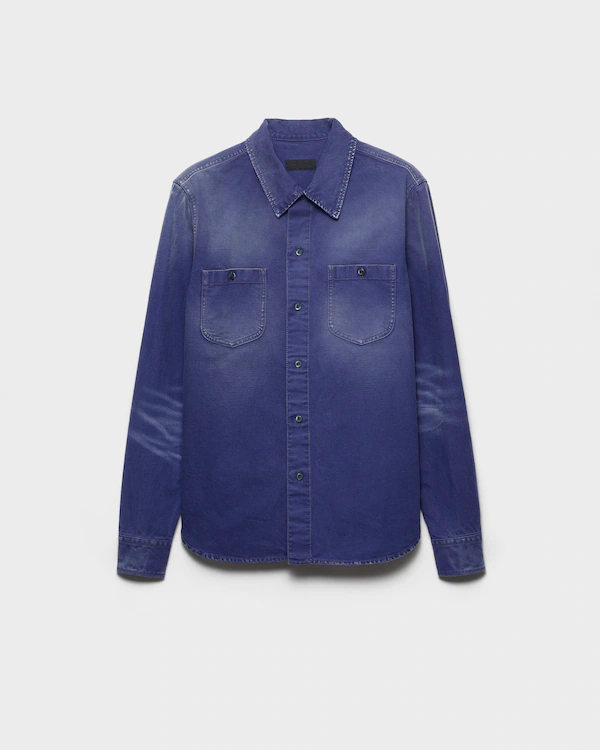 Camisa de twill de algodón